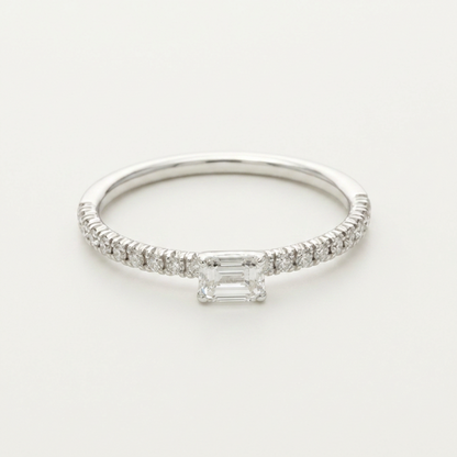 Cartier Ethancel Diamond Ring Platinum Fashion Diamond Band Ring Silver