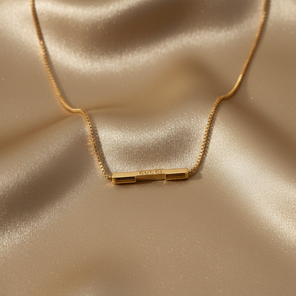 Gucci Link To Love Necklace Pink Gold (18K) No Stone Men,Women Fashion Pendant Necklace (Pink Gold)