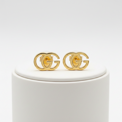 Gucci GG Running Earrings No Stone Yellow Gold (18K) Stud Earrings Gold