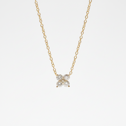 Ponte Vecchio Diamond Necklace Pink Gold (18K) Diamond Men,Women Fashion Pendant Necklace (Pink Gold)