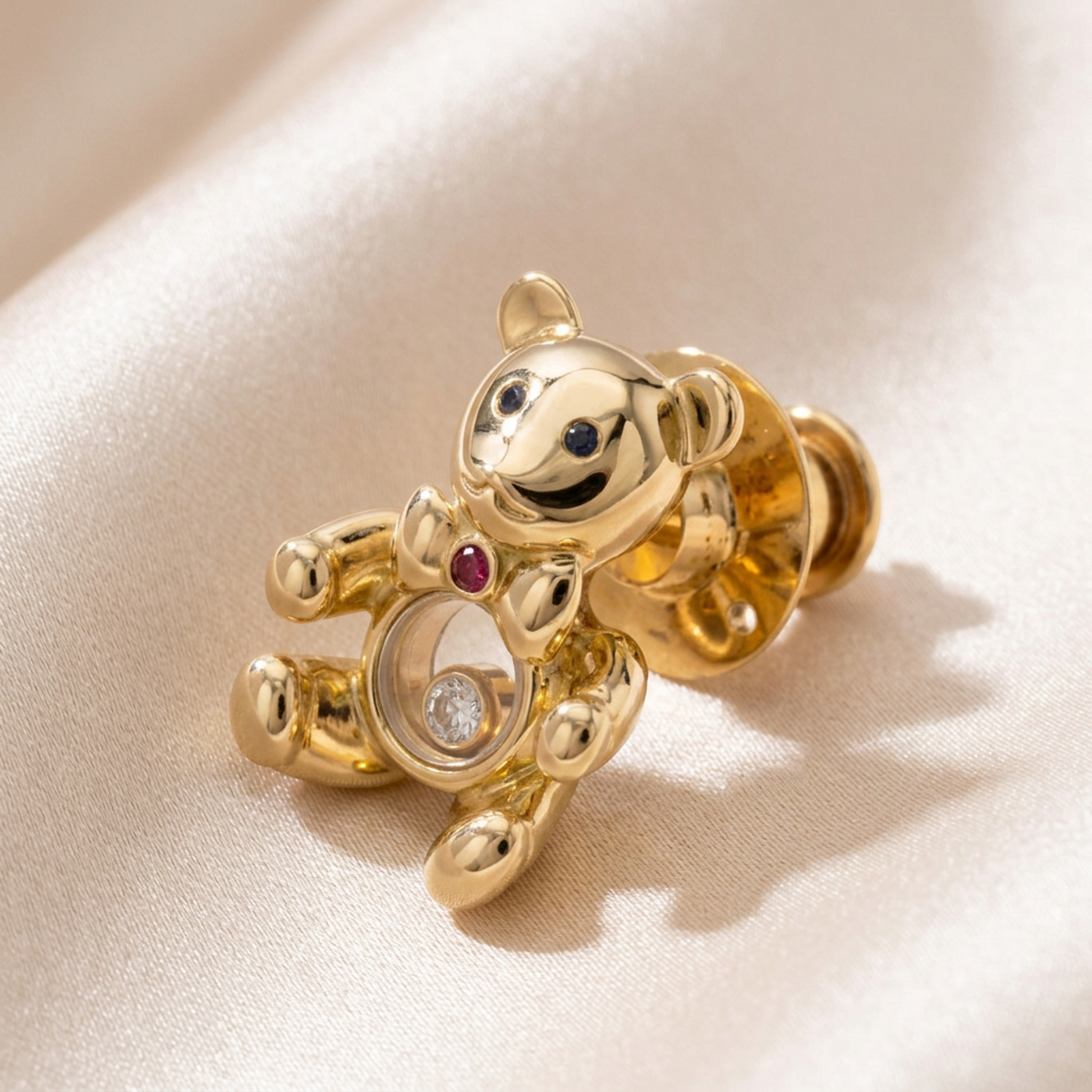 Chopard Teddy Bear Brooch 90/2188 Yellow Gold (18K) Diamond Brooch Gold