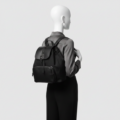 Gucci Jackie 003 0245 Women's Leather Backpack Black