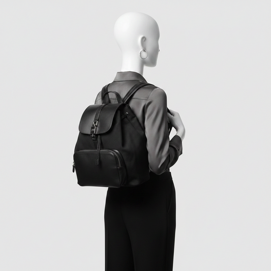 Gucci Jackie 003 0245 Women's Leather Backpack Black
