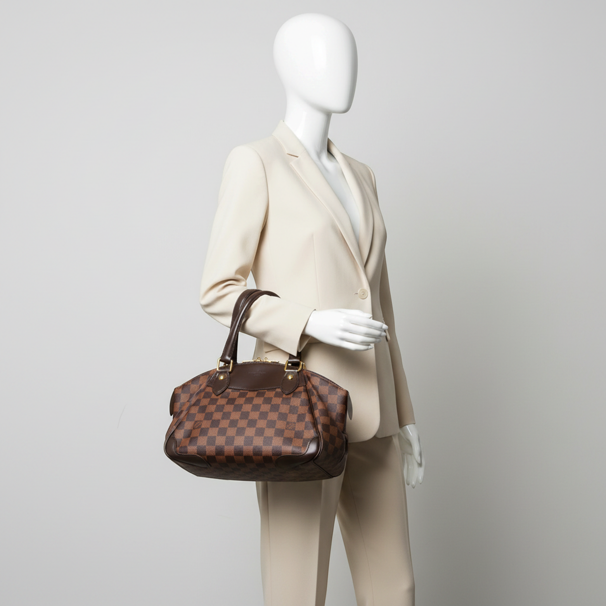 Louis Vuitton Damier Verona PM N41117 Women's Shoulder Bag Ebene