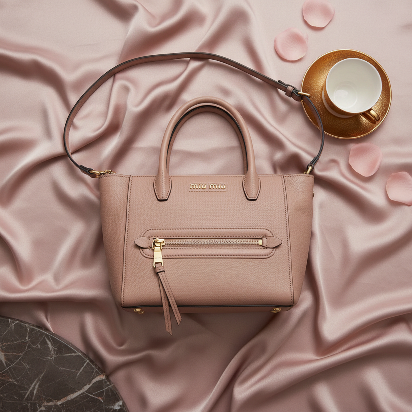 Miu Miu Madras 5BG143 Women's Leather Handbag,Shoulder Bag Pink Beige