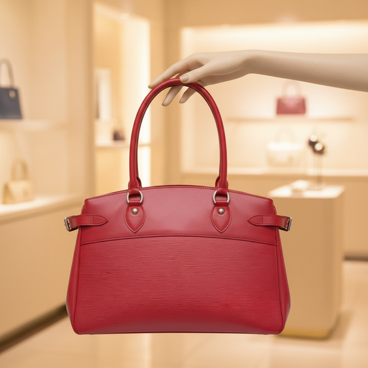 Louis Vuitton Epi Passy GM M5925E Women's Handbag Rouge