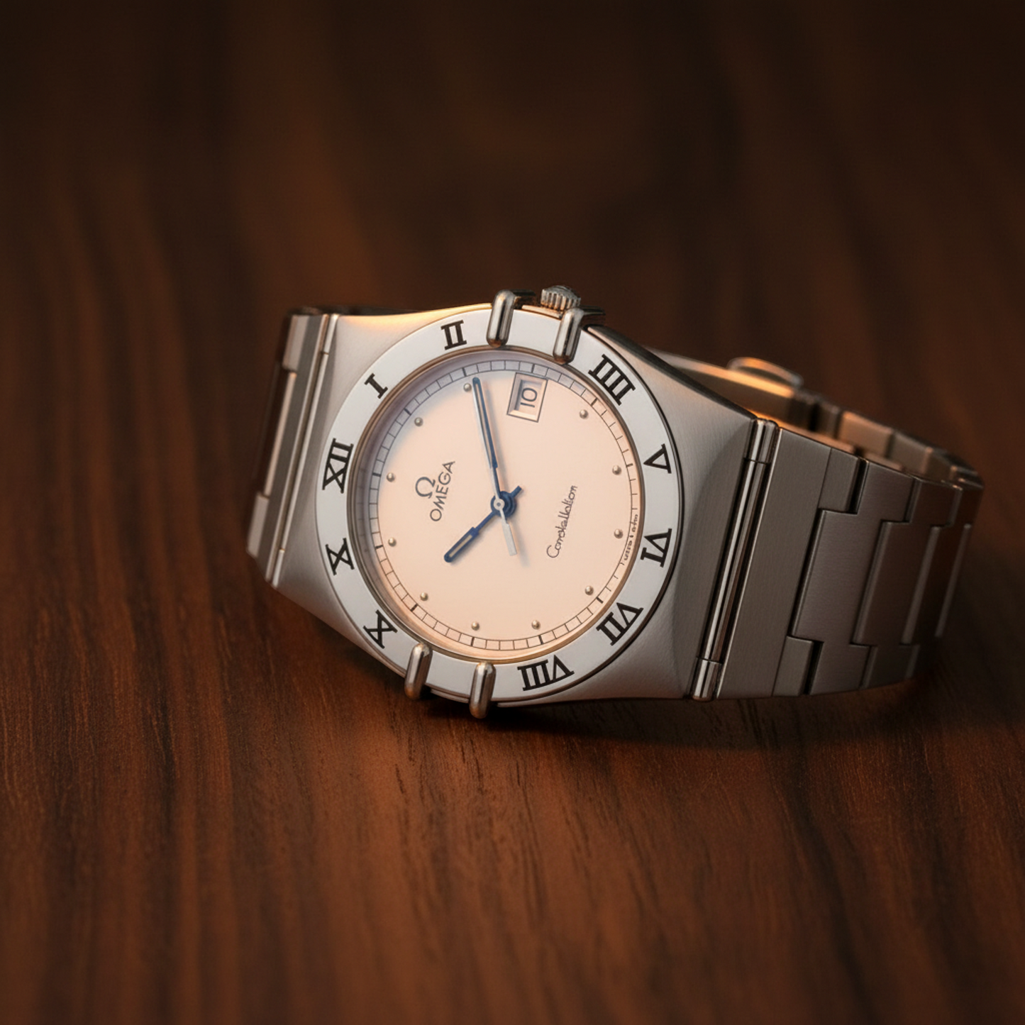 OMEGA Constellation Stainless Steel Quartz Mens Watch 396.1070 Polished