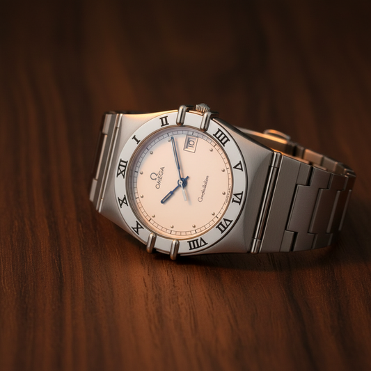 OMEGA Constellation Stainless Steel Quartz Mens Watch 396.1070 Polished