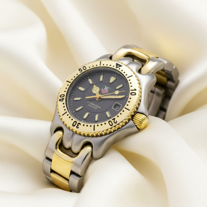 TAG HEUER Sel 200M Gold Plated Steel Ladies Watch WG1320 Polished