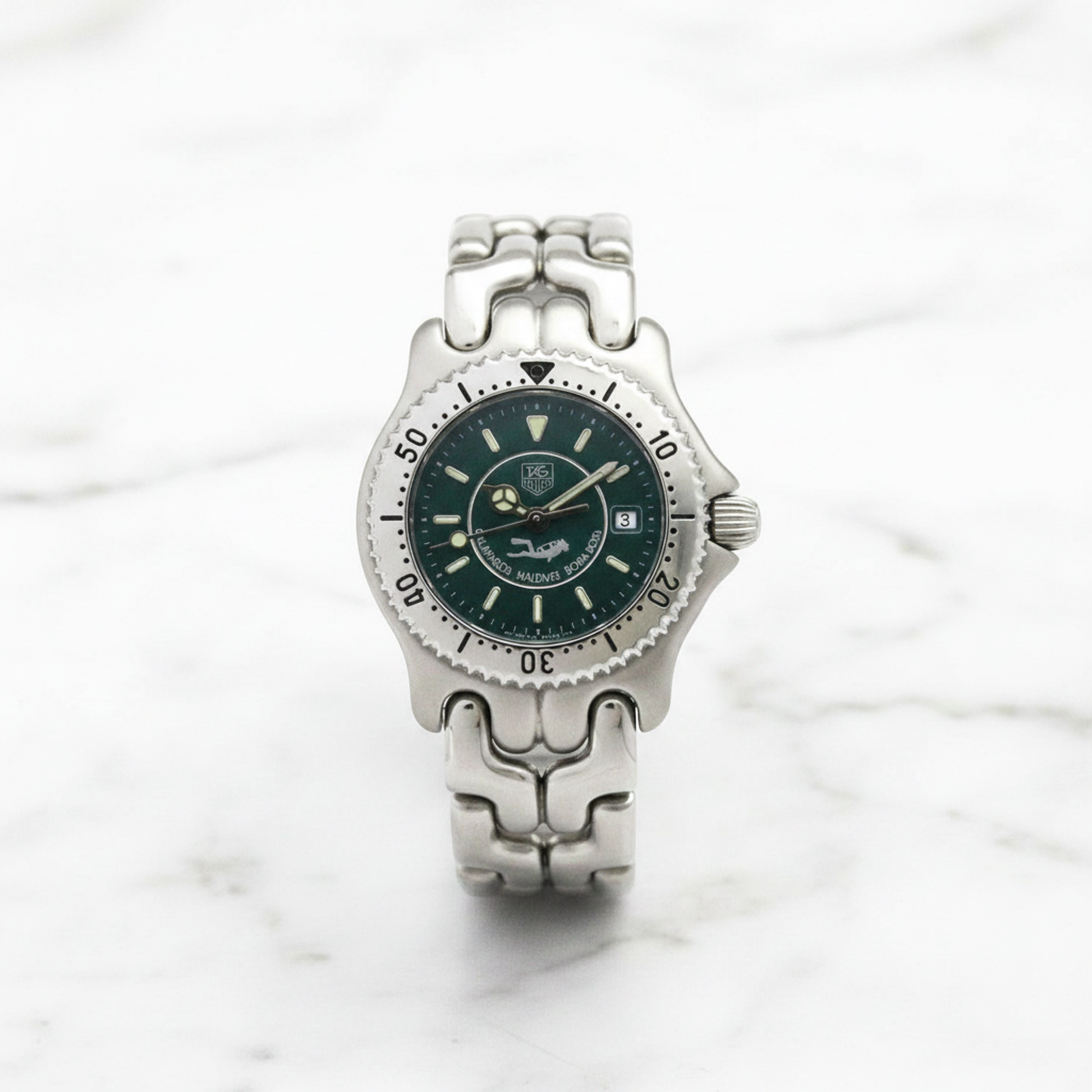 TAG HEUER Sel Galapagos Maldives Bora Bora LTD Watch WG131K Polished