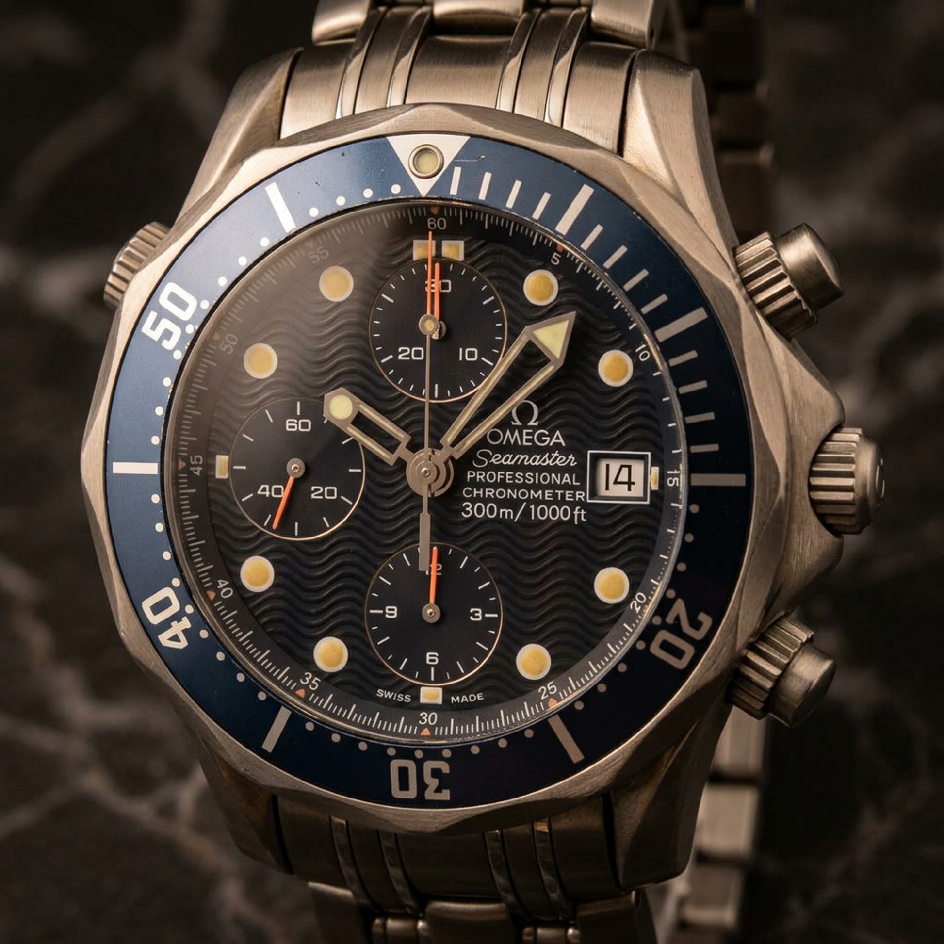 OMEGA Seamaster Professional 300M Chronograph Watch 2298.80 Polished