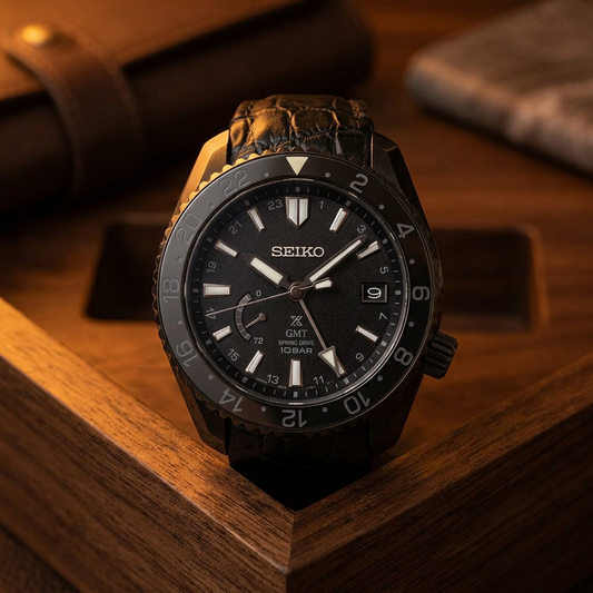 SEIKO Prospex Black Edition Spring Drive Titanium Watch SBDB025(5R66-0BR0)