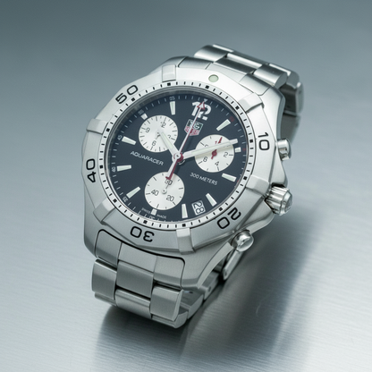 TAG HEUER Aquaracer Chronograph Quartz Mens Watch CAF1110 Polished