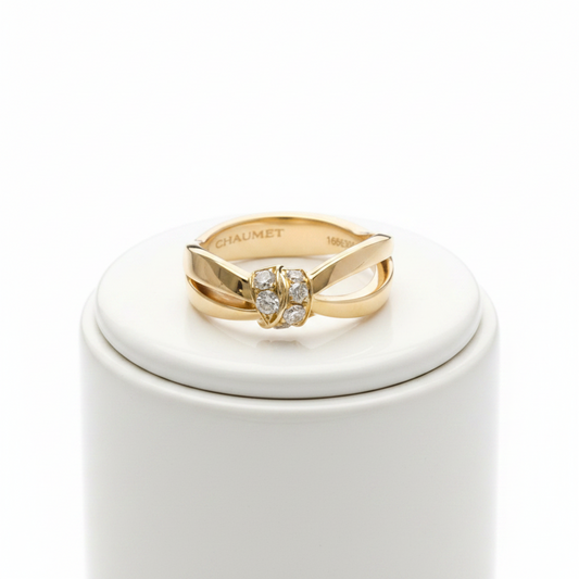 Chaumet Lien Seduction Ring Pink Gold (18K) Fashion Diamond Band Ring Pink Gold