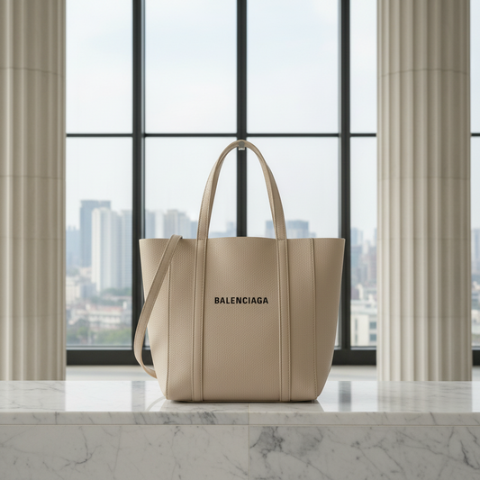 Balenciaga Everyday Tote XXS 551815 Women's Leather Shoulder Bag,Tote Bag Light Beige