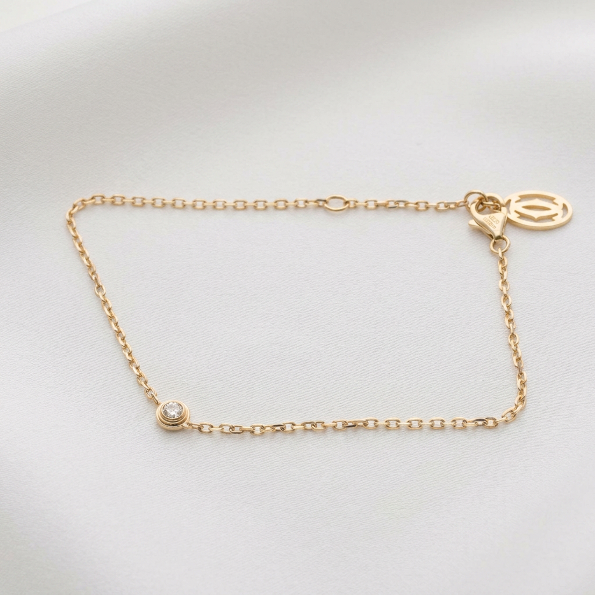 Cartier D'Amour Bracelet XS Pink Gold (18K) Diamond Charm Bracelet Pink Gold