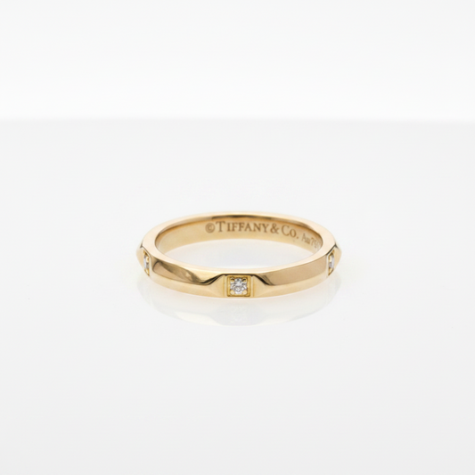 Tiffany Trueband Diamond Ring Pink Gold (18K) Fashion Diamond Band Ring Pink Gold