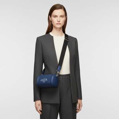 Dior Homme Atelier Roller Men,Women Leather Shoulder Bag Navy