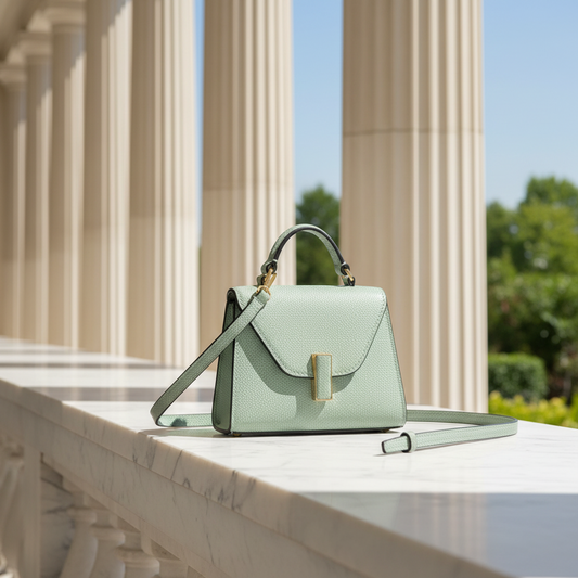 Valextra ISIDE BELT SGES0061028LOCPL99 Women's Leather Fanny Pack,Shoulder Bag Green