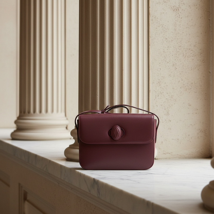 Cartier Must Women's Leather Shoulder Bag Bordeaux