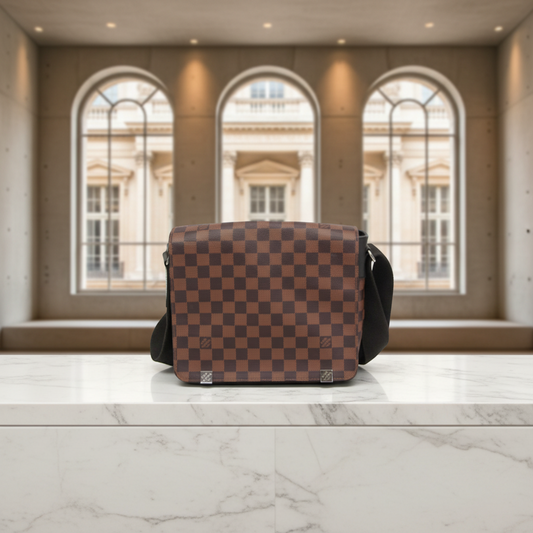 Louis Vuitton Damier District PM NM N41031 Men's Messenger Bag,Shoulder Bag Brown