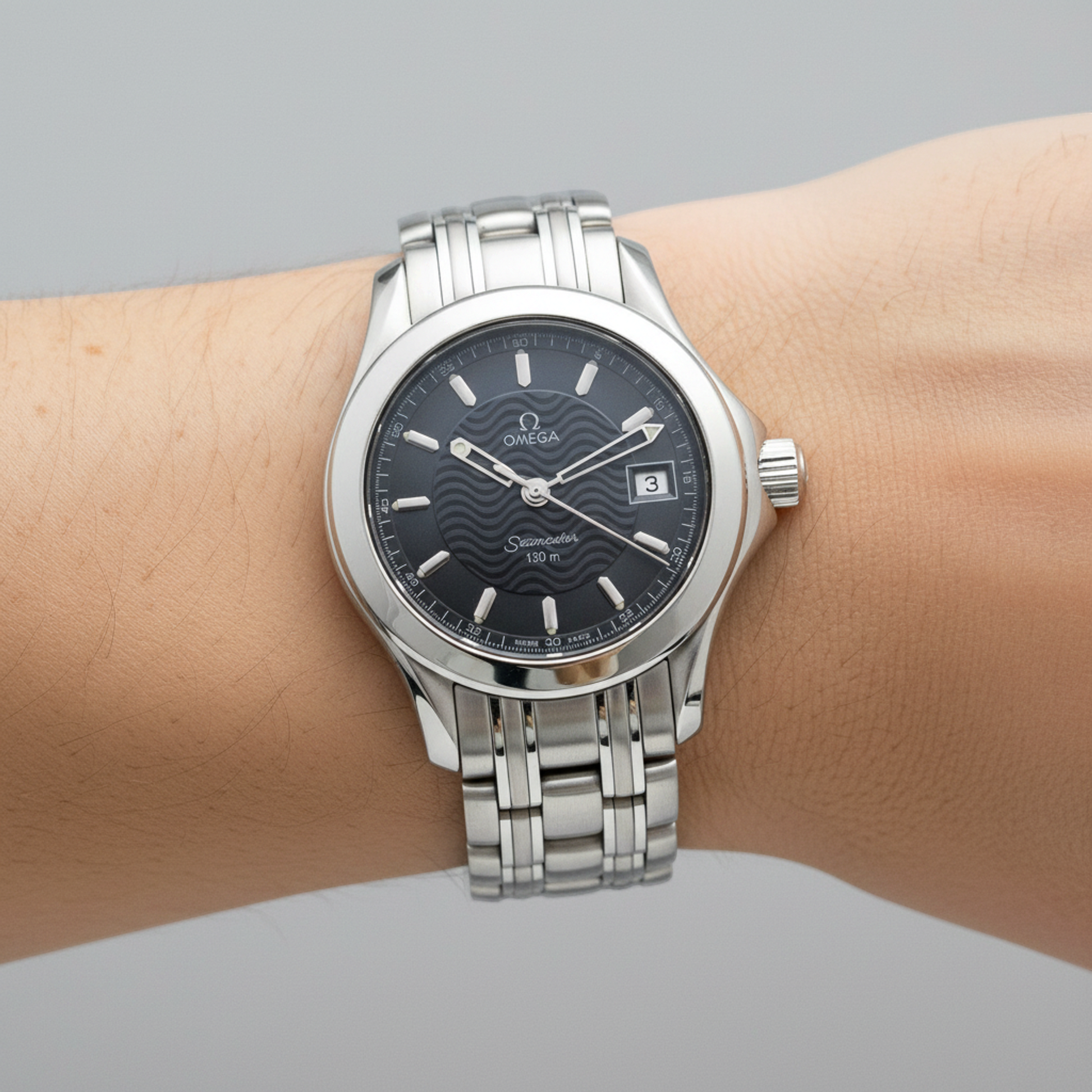 OMEGA Seamaster 120M Steel Quartz Ladies Watch 2581.81 Polished