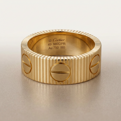 Cartier Love Unlimited Ring Yellow Gold (18K) Fashion No Stone Band Ring Gold