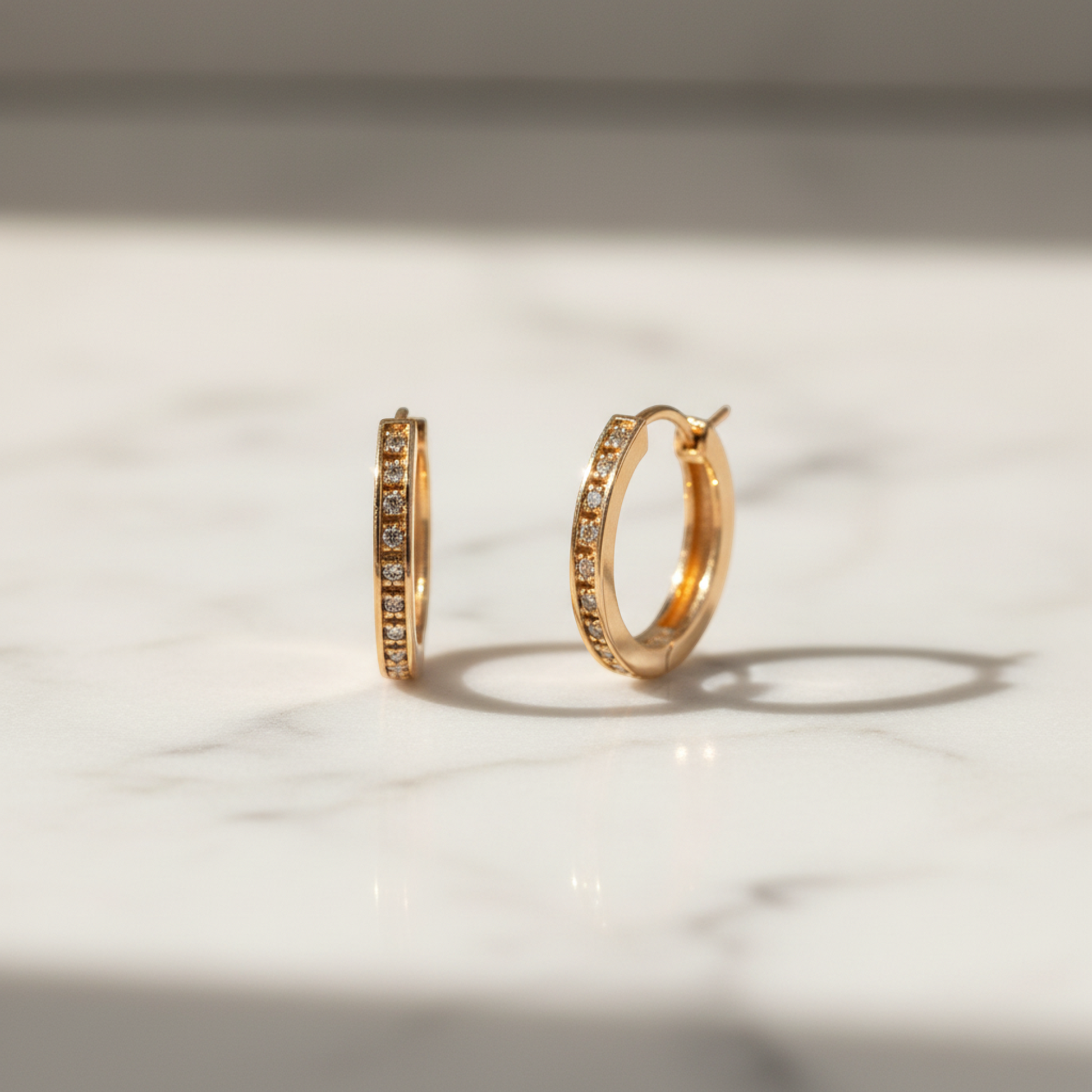 4°C Diamond Earrings Diamond Pink Gold (18K) Earrings Pink Gold