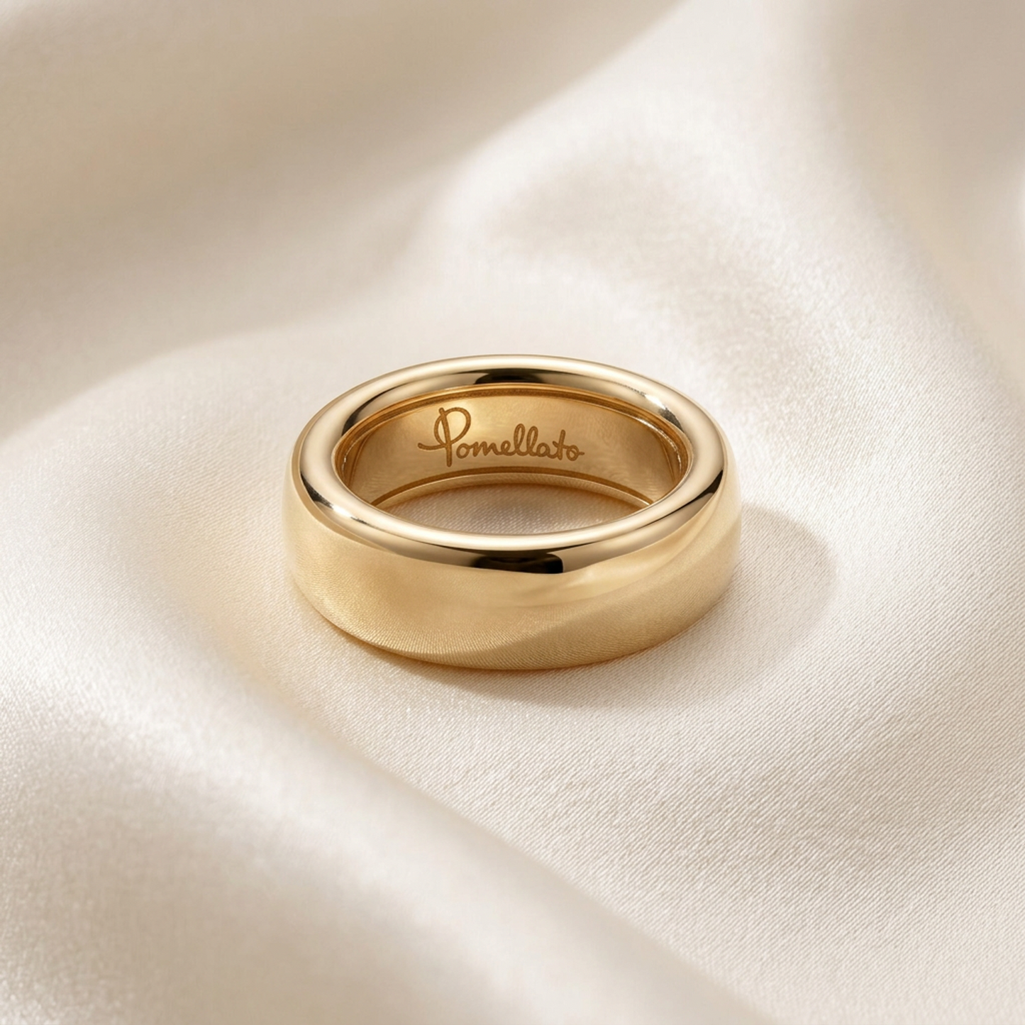Pomellato Iconica Ring Extra Slim Pink Gold (18K) Fashion No Stone Band Ring Pink Gold