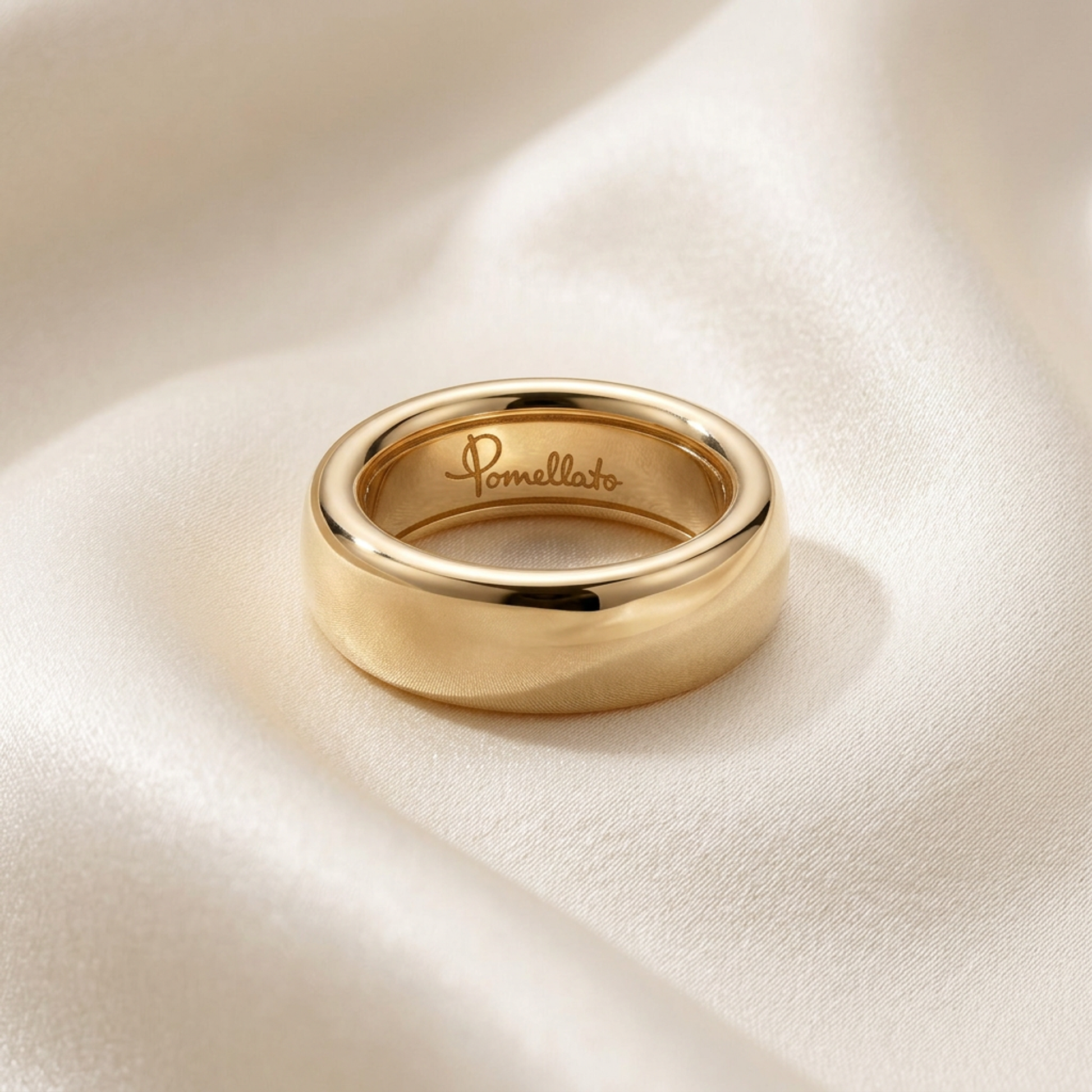Pomellato Iconica Ring Extra Slim Pink Gold (18K) Fashion No Stone Band Ring Pink Gold