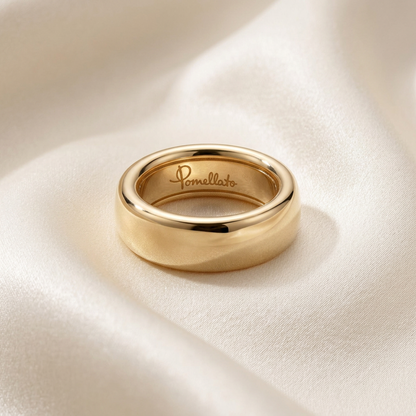Pomellato Iconica Ring Extra Slim Pink Gold (18K) Fashion No Stone Band Ring Pink Gold