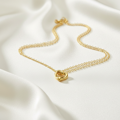 Tiffany Open Heart Yellow Gold (18K) No Stone Men,Women Fashion Pendant Necklace (Gold)