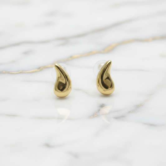 Tiffany Teardrop Earrings No Stone Yellow Gold (18K) Stud Earrings Gold