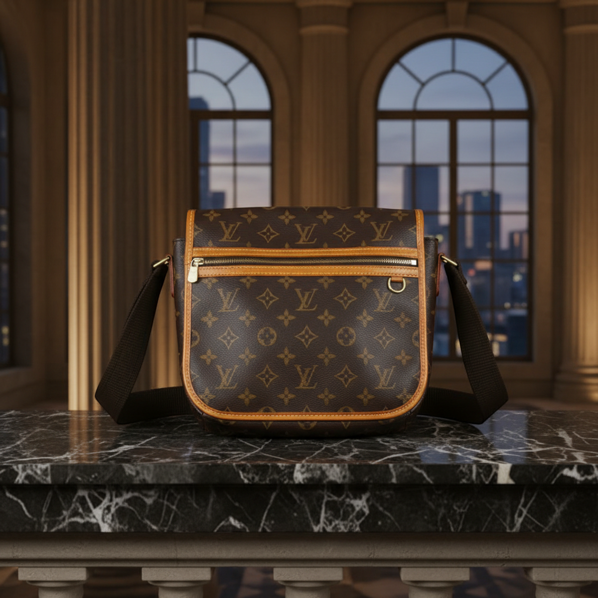 Louis Vuitton Monogram Messenger PM Bosphore M40106 Women's Shoulder Bag Monogram