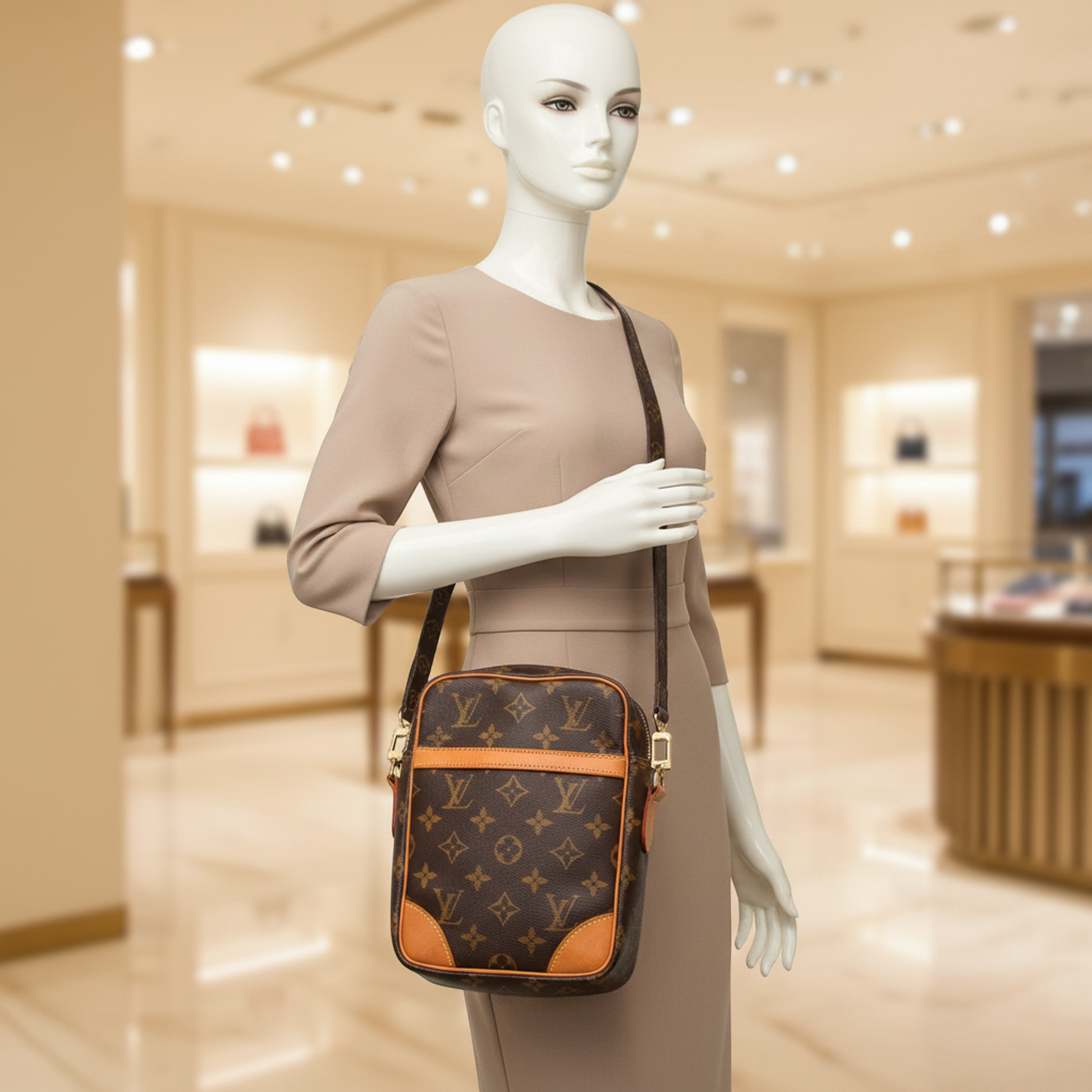 Louis Vuitton Monogram Danube M45266 Women's Shoulder Bag Monogram