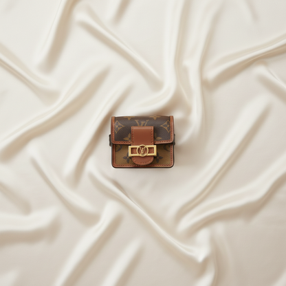 Louis Vuitton Monogram Brasslet Party Dauphine M6786A Men,Women Pouch Brown,Light Brown
