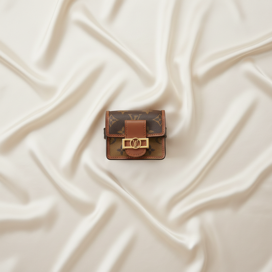 Louis Vuitton Monogram Brasslet Party Dauphine M6786A Men,Women Pouch Brown,Light Brown
