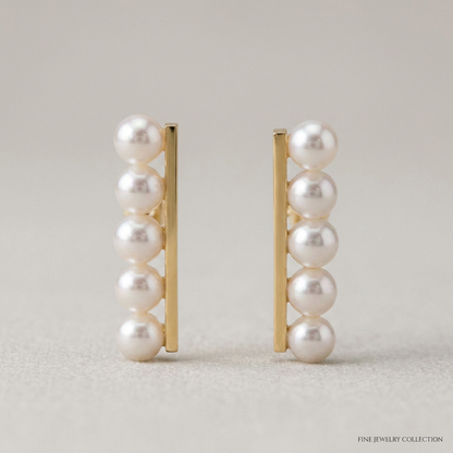 Tasaki Balance Plus Earrings Pearl Yellow Gold (18K) Stud Earrings Gold