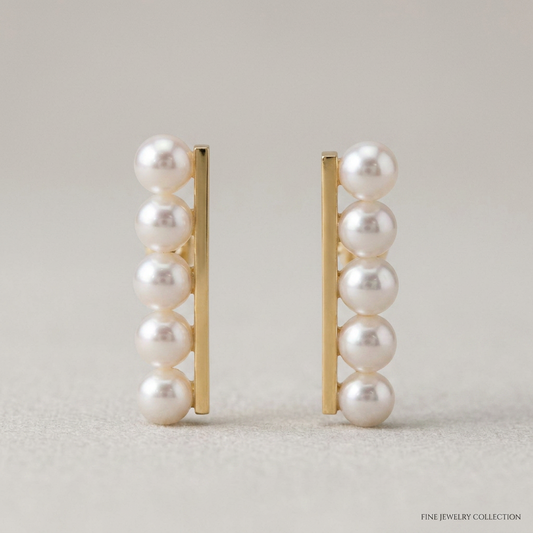 Tasaki Balance Plus Earrings Pearl Yellow Gold (18K) Stud Earrings Gold