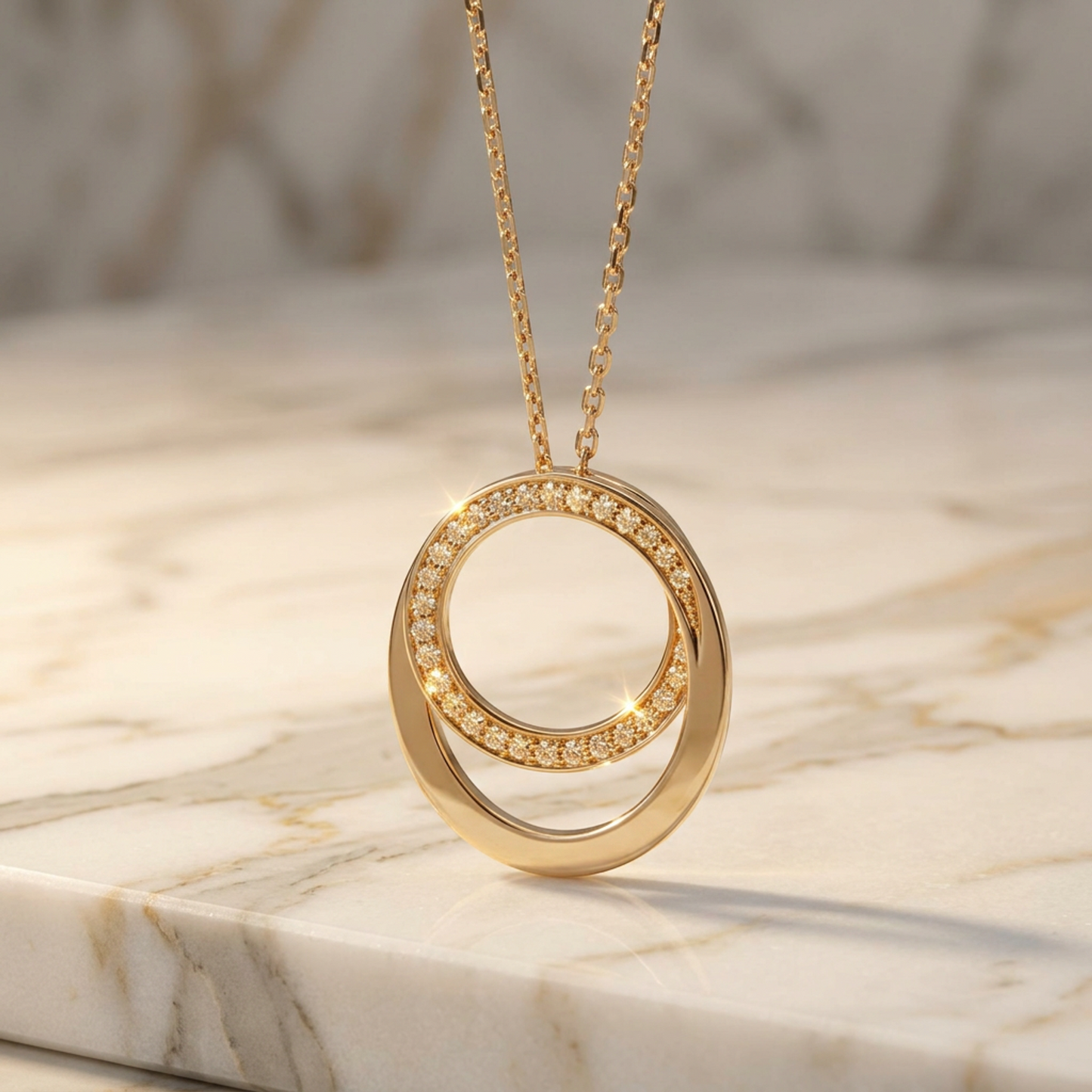 Cartier Etincelle Diamond Necklace White Gold (18K) Diamond Men,Women Fashion Pendant Necklace (Silver)