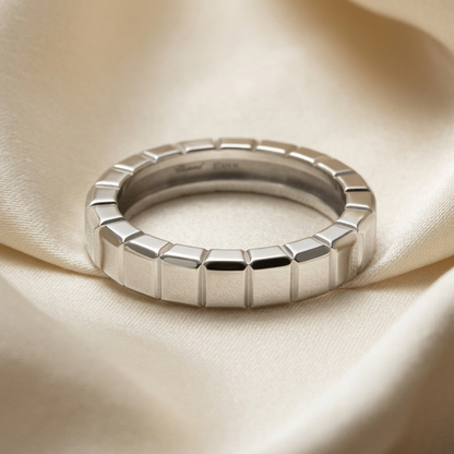 Chopard Ice Cube Ring 827407 White Gold (18K) Fashion No Stone Band Ring Silver