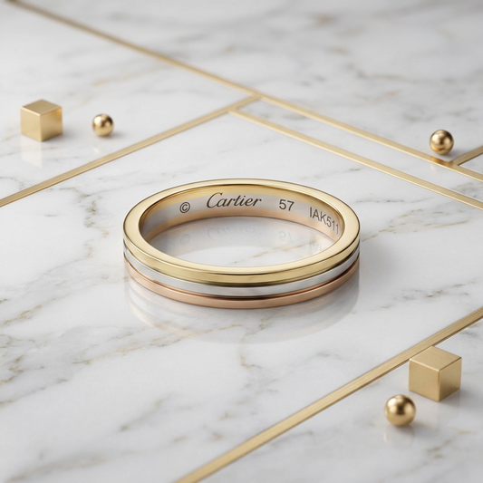 Cartier Vendôme Ring Yellow Gold (18K),Pink Gold (18K),White Gold (18K) Fashion No Stone Band Ring Gold