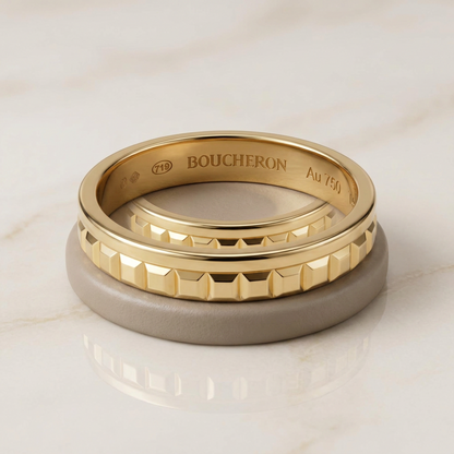 Boucheron Quatre Radiant Ring Yellow Gold (18K) Fashion No Stone Band Ring Gold