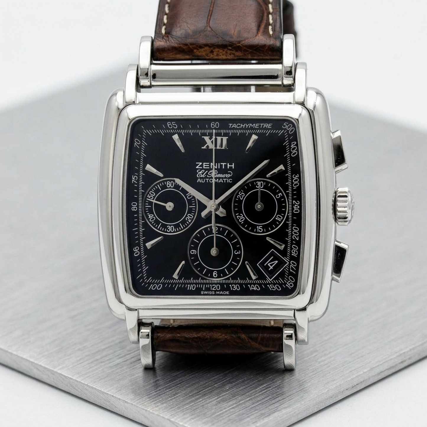 ZENITH Class El Primero Chronograph Steel Watch 01.0420.400 Polished