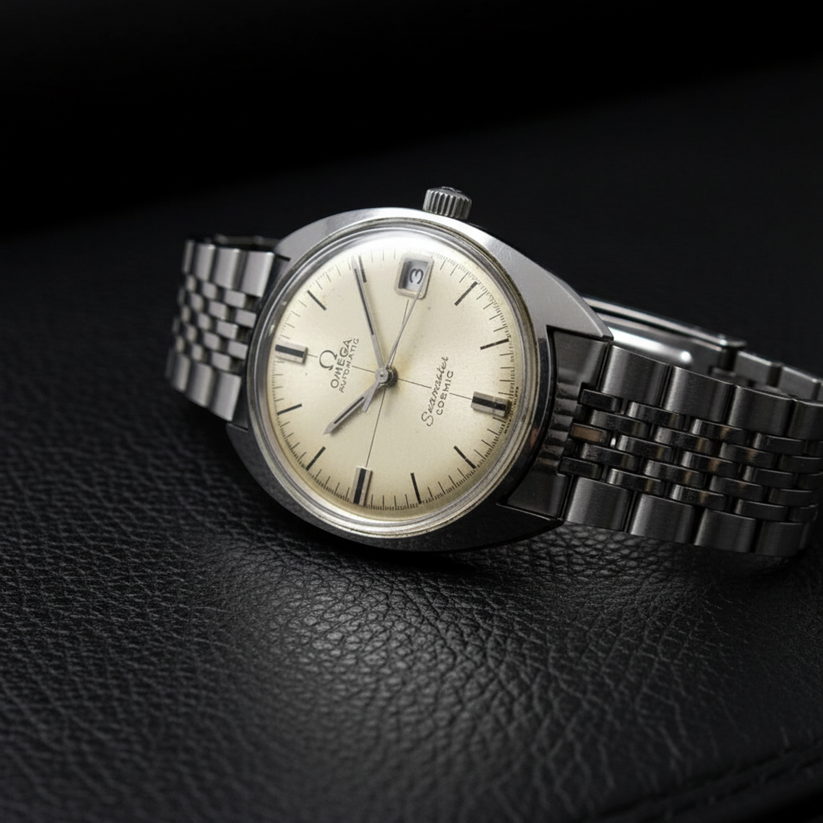 OMEGA Seamaster Cosmic Cal 565 Steel Automatic Mens Watch 166.023 Vintage