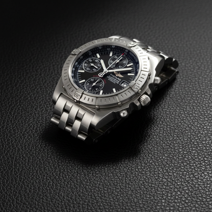 BREITLING Chronomat Black Bird Steel Automatic Watch A13353 Polished