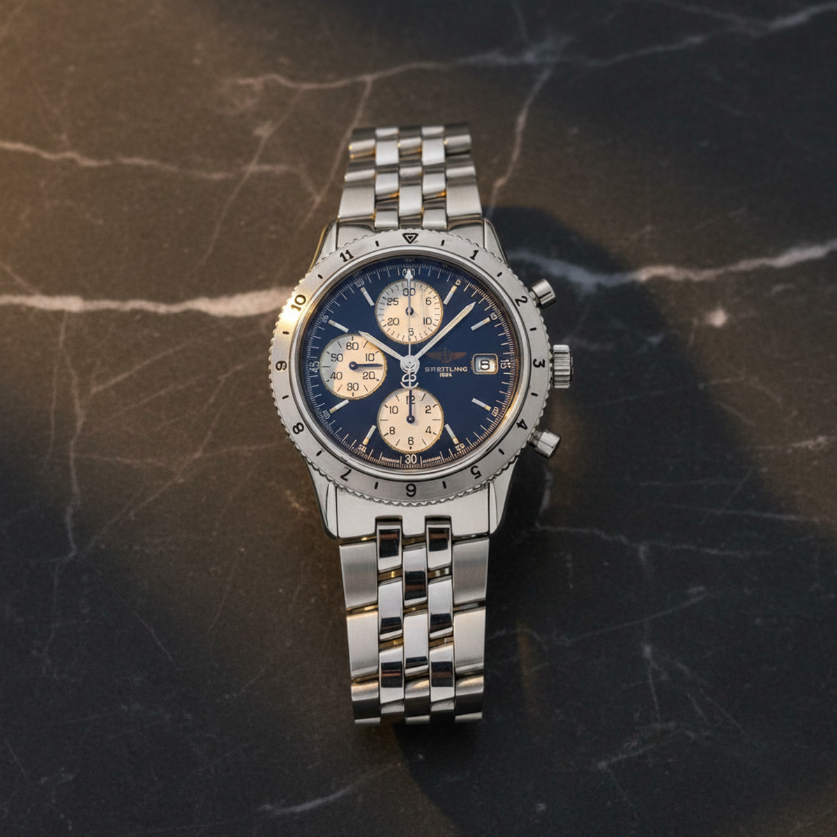 BREITLING Navitimer Aviastar Steel Automatic Watch A13023 Polished