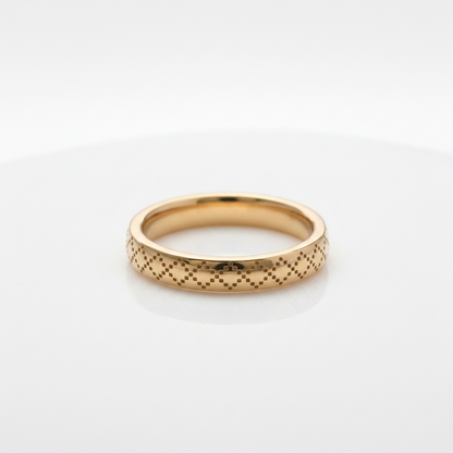 Gucci Diamantissima Ring Pink Gold (18K) Fashion No Stone Band Ring Pink Gold