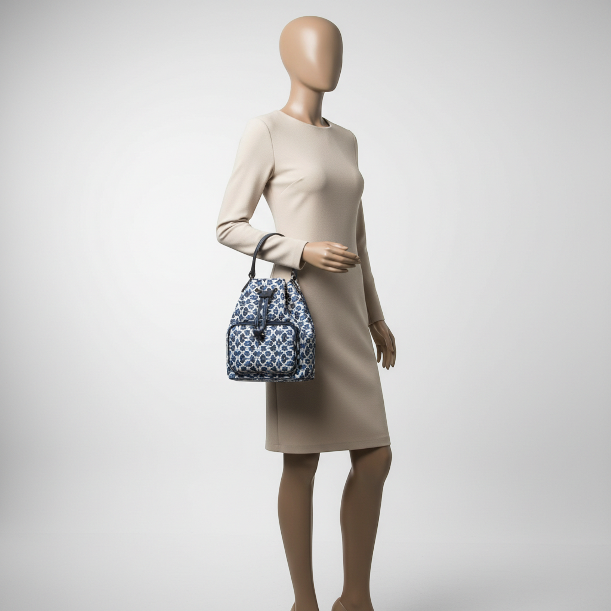 Michael Kors KHAI 35T5S5FM5C Women's Polyester Handbag,Shoulder Bag Navy