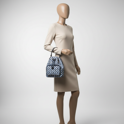 Michael Kors KHAI 35T5S5FM5C Women's Polyester Handbag,Shoulder Bag Navy